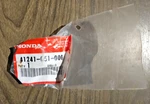 Oem Honda Part Wheel Damper 41241-051-000. Fixed Price $6.50.