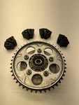 #119 88-98 Honda Shadow VT600CD Vlx Rear Wheel Sprocket Hub Carrier Flange. Fixed Price $31.49.