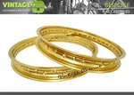 Suzuki RM80 Z/d/e/f 1982 1983 1984 1985 Aluminium (gold) Front+rear Wheel Rim. Fixed Price $90.00.