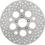 Drag Specialties 11.5" Front Stainless Steel Drilled Brake Rotor Harley Fl Fx Xl. Fixed Price $180.49.
