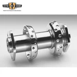 Custom Chrome 40-SPOKE Extra-wide Offset Dual Flange Rear Hubs New. Fixed Price $144.99.