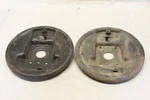 Original 1946 1947 1948 Cadillac Spindle Brake Shoe Front Backing Plates Pair Gm. Fixed Price $66.26.