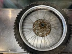 1990 Kawasaki Takasago Front Wheel Rim. Fixed Price $45.00.