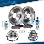 Front Brake Rotors + Ceramic Pads Wheel Hub Bearing W/ Abs For 2010 F-150 2WD. Fixed Price $309.68.