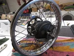 1978 Yamaha DT125 Rear / Back Wheel Assembly. Fixed Price $200.00.