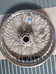 Triumph T140 TR7 750 Front Wheel With Spindle Dunlop. Fixed Price $400.00.