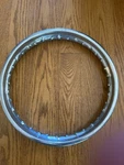 Honda Araya 14X1.60 14" Chrome Steel Rear Rim Wheel XR75 42701-116-671. Fixed Price $65.00.