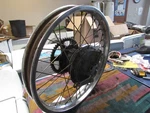 1980 Yamaha DT125 Rear / Back Wheel Assembly. Fixed Price $140.00.