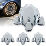 Chrome Spider Bullet Center Wheel Hub Caps 5 Lug X 4-3/4" Chevy Bolt Pattern Set. Fixed Price $189.00.