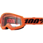 100% Strata 2 Junior Goggle Neon Orange Clear Lens 50031-00009. Fixed Price $32.25.