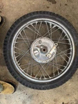 71,72 Suzuki TS-250, TS-400 19IN Front Wheel And Brake Plate, 54110-30000. Fixed Price $99.00.