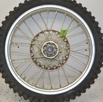 Kawasaki Kx 80 Front Wheel Rim Hub 17" Little 41034-1275 1998-2000. Fixed Price $99.95.