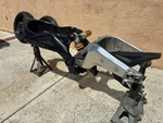 Aprilia RSV1000R Factory Swingarm, Rear Axle And Pivot Bolt. Fixed Price $300.00.