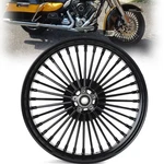 21X3.5 Fat Spoke Wheel Front Rim Dual Disc For Harley Touring Road Glide 08-25. Fixed Price $305.99.