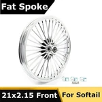 21X2.15 Fat Spoke Front Wheel Dual Disc Hub For Harley Dyna Street Bob Low Rider. Fixed Price $355.91.