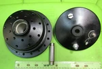 Montesa Enduro 250 H6 Front Wheel Hub W/ Plate #2 P/n 7355.101 Nos 54M 1977-1979. Fixed Price $120.00.