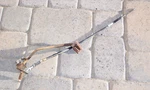 Used Suzuki Rear Brake Pedal Cable, Pin And Spring 1973-1976. Fixed Price $34.95.