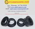 Kawasaki ZX10R 2006 - 2010 Captive Wheel Spacers. Full Set. Black.. Fixed Price $44.32.