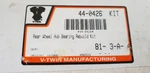 V Twin Manufacturing Rear Wheel Hub Bearing Rebuild Kit. Fl & Fx 1973-1982.. Fixed Price $47.10.