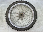 Oem 1989 Kawasaki KX250 500 Front Wheel Rim & Hub Assy 21". Fixed Price $59.99.