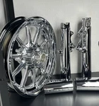Harley Touring Road King Wheel Custom Chrome Front Rim & Slider 1998 Exchange. Fixed Price $1299.00.