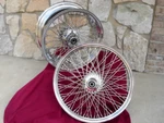 60 Spoke Wheel Set 21" X 2.15" & 18" 8.5" For Harley Chopper. Fixed Price $1699.00.