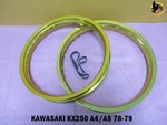 Kawasaki KX250 A4 A5 78-79 Aluminium Gold F+ Wheel Rim Set SERIES7 *NAN4276*. Fixed Price $173.75.