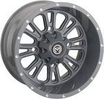 399X Gray Rear Wheel Assembly 12X8 4/136 4+4 Kawasaki Mule 2500 92-05. Fixed Price $155.95.