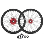 Tarazon Spoked Cnc Wheels 14"X2.15" Rims Red Hubs For Beta Explorer Apollo. Fixed Price $511.50.