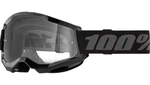 New 100% 50031-00007 Strata 2 Junior Goggle Black/clear- Youth- Motorcycle/atv. Fixed Price $25.00.