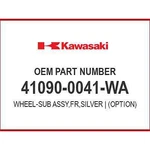 Kawasaki Wheel-sub Assy,fr,sil 41090-0041-WA Oem New. Fixed Price $736.24.