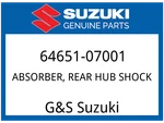 Suzuki Oem Part 64651-07001 Shock Absorber, Hub. Fixed Price $21.73.