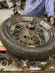 2.50 X19 Front Spoke Wheel Harley Flh Shovelhead Wide Glide 1973-81 Chopper Cust. Fixed Price $299.95.