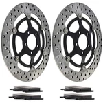 Niche Front Brake Rotor Pad Kit For Kawasaki Ninja ZX6 Semi Metallic 43082-1142. Fixed Price $138.95.