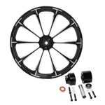 21'' Front Wheel Rim Single Disc Hub Bearing Fit For Harley Touring 2008-UP Abs. Fixed Price $869.99.