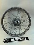 Harley Chrome 21" Narrow Glide PRE-00 Tapered Bearing Spoke Front Wheel Xl Fxd. Fixed Price $65.00.
