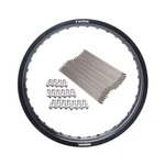 Tusk Impact Rear Rim And Spoke Kit 19 X 2.15 Black For Yamaha YZ450F 2003-2021. Fixed Price $168.33.