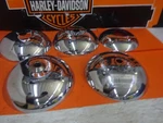 Harley Davidson Big Twin Flst/flh Nos Choice Of Front Spoke Wheel Chrome Hubcap. Fixed Price $11.67.