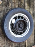 1986 Suzuki Intruder VS700 Rear Wheel 15" Rim Straight!! 64100-38831-23W. Fixed Price $34.98.