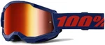 100% Strata 2 Goggles - Navy/mirror Red. Fixed Price $35.00.