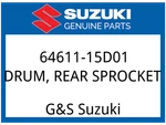 Suzuki Oem Part 64611-15D01 Drum,rear Sprocket Mounting. Fixed Price $169.51.