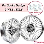 21 & 18 3.5 Fat Spoke Wheels Rims For Harley Softail Standard Fxst Boy Flstf. Fixed Price $691.44.