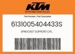 Ktm Genuine Sprocket Support Cpl. - 6131005404433S. Fixed Price $185.59.