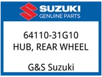 Suzuki Oem Part 64110-31G10 Hub, Rear Wheel Rh. Fixed Price $209.43.