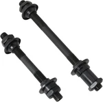 2PCS Durable Steel Axles Black Hollow Hub Shaft Front And Rear Kit Mtb Quic. Fixed Price $19.99.