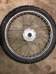 74-78 Honda XL-125 Front Wheel, 44601-116-670. Fixed Price $69.00.