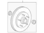 Genuine Ford Hub & Rotor Front 5U2Z-1V102-F. Fixed Price $111.19.