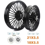 21X3.5 18X3.5 Fat Spoke Wheels Rotors For Harley Softail Boy Heritage Deluxe. Fixed Price $728.17.