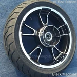 09-26 Harley Black Cut 18" Rear Enforcer Wheel Tire Road Glide Touring Outright. Fixed Price $1095.00.