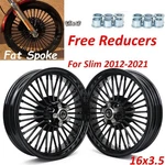 16X3.5 Fat Spoke Wheels Front Rear Rims Black For Harley Softail Slim Flsl 12-21. Fixed Price $595.11.